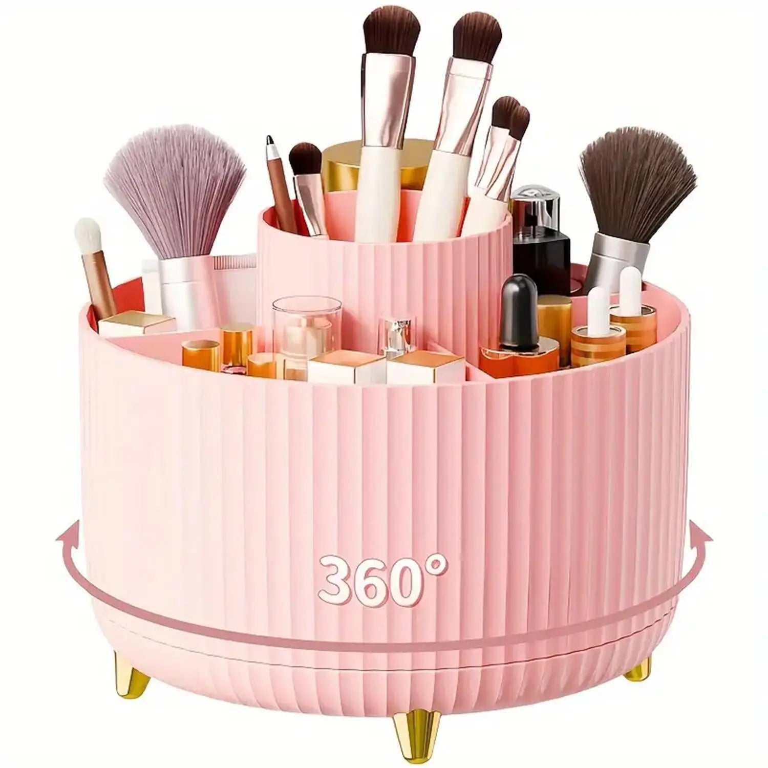 360° Rotating Makeup Organizer